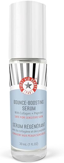 Serum Bounce Boosting com Peptídeos de Colágeno, Ajuda a Suavizar Linhas Finas e Rugas com Hidratação Preenchedora, 30 ml - First Aid Beauty