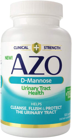D Mannose Saúde do Trato Urinário, Limpeza, Desintoxicação – 60 cápsulas - AZO