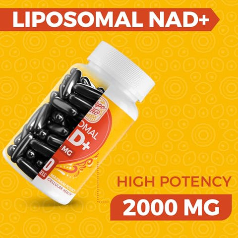 Cuerpo Sano - Suplemento NAD Lipossomal de 2000 MG, Alta Absorção, Mais Eficiente que o Nicotinamida Ribosídeo, Puro – Marca em Destaque