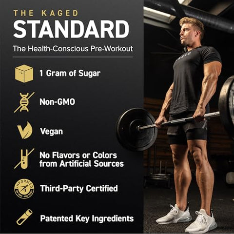 Pre Workout Powder Elite para Homens – Energia Explosiva e Desempenho Máximo - Kaged