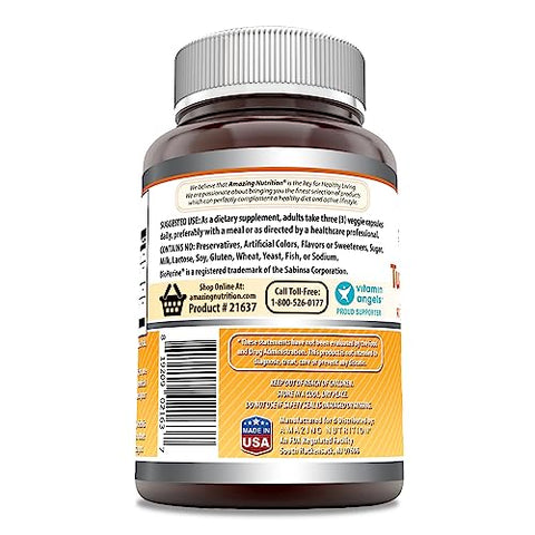 Amazing Nutrition - Amazing Formulas Cúrcuma Curcumina – Benefícios Incríveis para a Saúde – 60 Cápsulas de 500mg