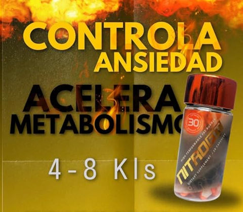 NITROFIT - 100%% Natural – Auxiliar de perda de peso de alto desempenho – Supressor de apetite – Marca: Primeiro antes do texto