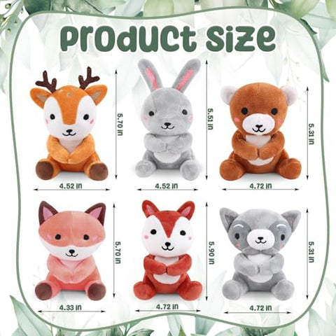 YLOLUL - Kit de Bolo de Fraldas com 23 Peças – Animais da Floresta – Decorações para Chá de Bebê – Mini Animais de Pelúcia – Bolo de Fraldas de Animais da Selva para Chá de Bebê e Festa de Aniversário – Suprimentos de Mesa