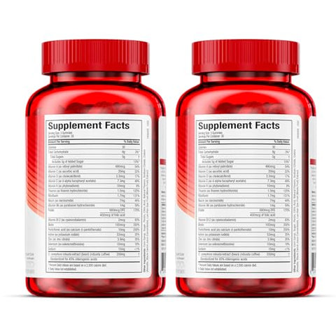 Gummies (Pack de 2) – 99% Livre de Cafeína – Metabolize Carboidratos, Proteínas – Gomas de Emagrecimento - Hydroxycut
