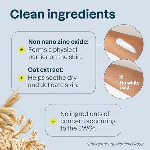 Protetor Solar Mineral ATTITUDE para Pele Sensível, Verificado pelo EWG, Amplo Espectro UVA/UVB, Testado Dermatologicamente, Fórmula à Base de Plantas e Minerais, Vegano, FPS 30, Sem Fragrância, 150 ml