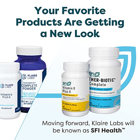 SFI Health – Probiótico Infantil Mastigável – 25 Bilhões UFC com Inulina Prebiótica – Sabor Cereja – 60 Unidades - Klaire Labs