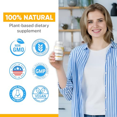 Curcumin Turmeric Extra Forte com Sinergia Aprimorada e Bioavaibilidade – Suporte para Articulações - Jinfiniti