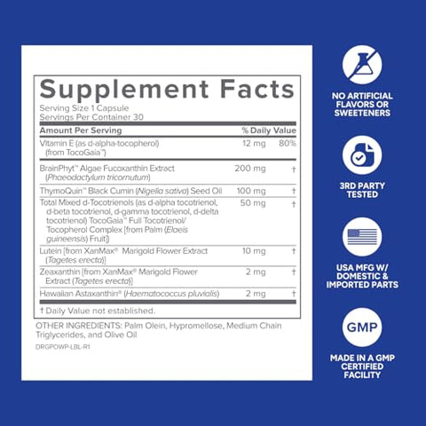 Power Phenols – Suplemento para Saúde Cerebral: Cognição, Foco, Motivação, Produtividade e Energia – (30 Porções) - Gundry MD