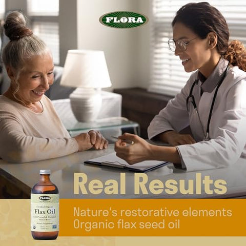 Óleo de Linhaça Orgânico Certificado Flora – Extraído a Frio – 100% Natural – 250ml