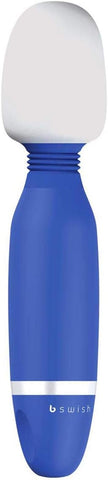 Bthrilled Classic Wand – Vibrador a Pilha, Estimulador Potente, Massageador Pessoal Portátil com 5 Padrões de Vibração, Denim - B Swish
