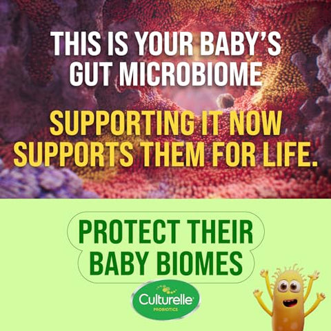 Baby Probiótico para o Desenvolvimento Saudável, Vitamina D, HMO – 30g - Culturelle
