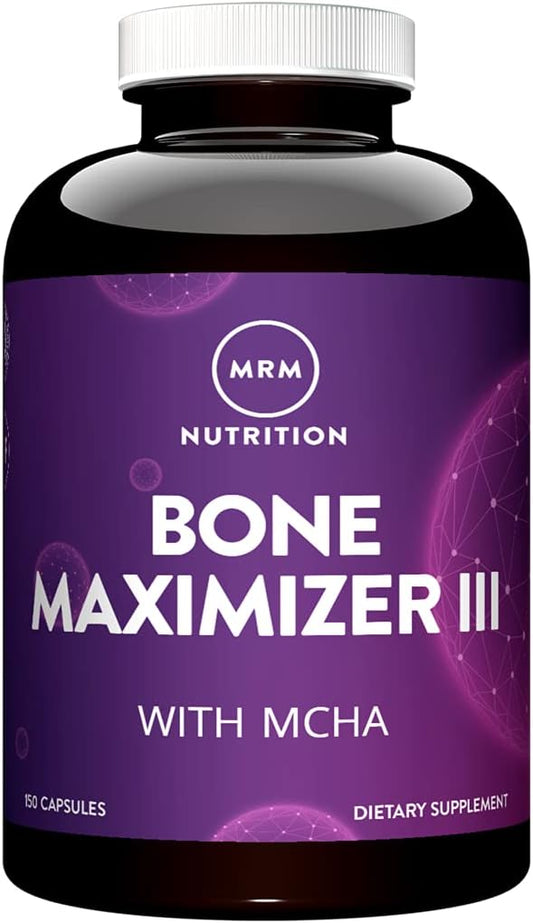 Nutrition Bone Maximizer® III | MCHA Vitamina D3 Vitamina K2 | Saúde Óssea | Alta Potência | Vitaminas e Minerais Essenciais para os Ossos | 50 Porções - MRM