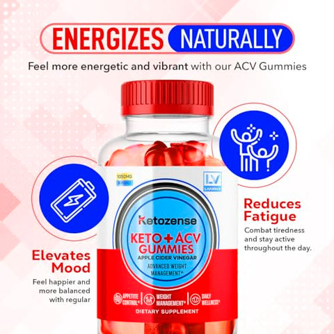 LIVORKA - (3 Pacotes) Gomas Ketozense – KetozeneACV, Gomas Ketozense, Gomas Ketozense ACV, Ketozense ACV 180 Gomas para 3 Meses