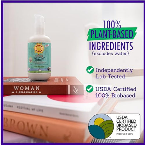 Loção Calmante | 100% Natural | Hidratante Suave para Pele Sensível do Bebê | Loção de Lavanda para Crianças | Amigável para Alergias | Calêndula Orgânica Aloe Vera | 251 mL / g - California Baby