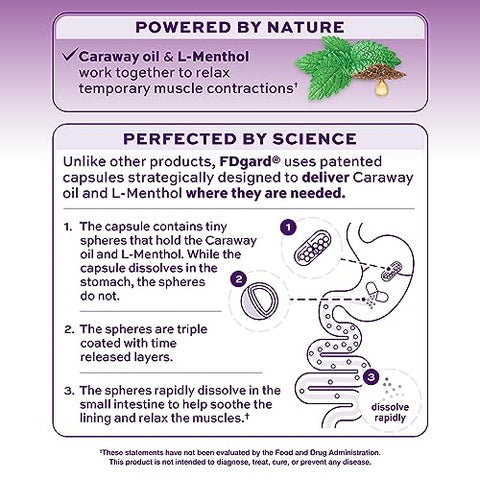Suplemento para Saúde Intestinal, Combate a Indigestão e Náuseas | 60 cápsulas - FDgard