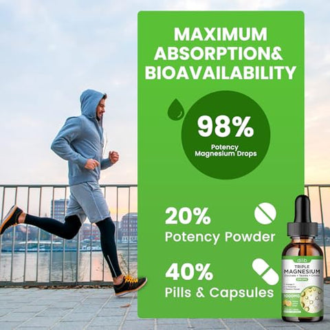 dilib - Suplemento Líquido de Magnésio Glicinato 1000mg, Magnésio de Citrato Calmante, Gotas de Taurato com Ômega 3, Zinco, Ashwagandha, L-Teanina, Camomila para Sono, Humor, Alívio do Estresse, Ossos