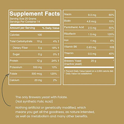 Lewis Labs - Flakes de Levedura de Cerveja Lewis Labs | Rica Fonte de Aminoácidos, Vitaminas do Complexo B e Minerais | Marca: