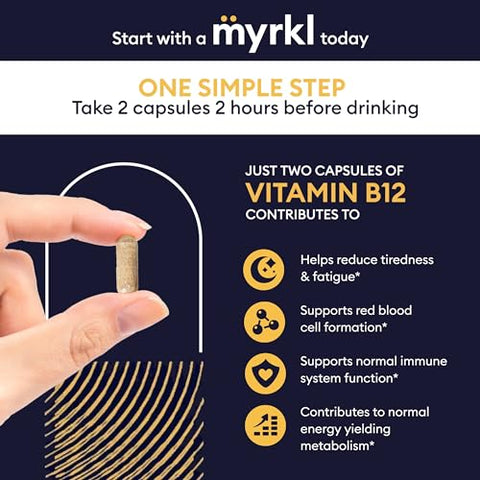 Myrkl - Suplemento Único para Apoio à Saúde do Fígado, Energia Matinal com Probiótico de Alto Desempenho, L Cisteína – Marca em Destaque