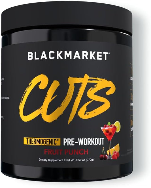 CUTS Pré-Treino – Energético em Pó Saborizado para Homens - BLACKMARKET