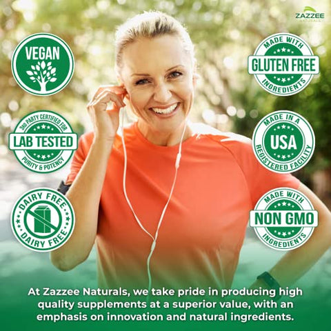 Citicolina Extra Forte, 500 mg por Porção, 100 Cápsulas Veganas, Forma Superior de Colina CDP, Grau Farmacêutico 100%% Vegetariano, Suprimento de 50 Dias, Natural e - Zazzee