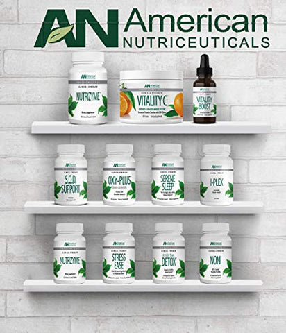 American Nutriceuticals - Essential Detox – 60 Cápsulas Vegetarianas – Desintoxicação Completa do Corpo Profissionalmente Formulada – Limpeza e Purificação Natural