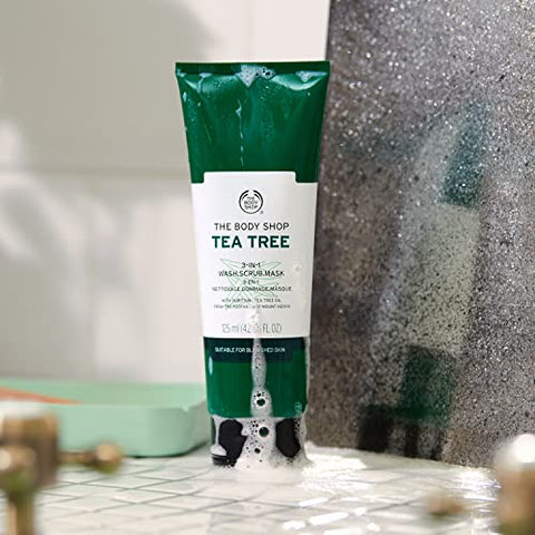 Tea Tree 3 em 1 Limpador Esfoliante 100g - The Body Shop