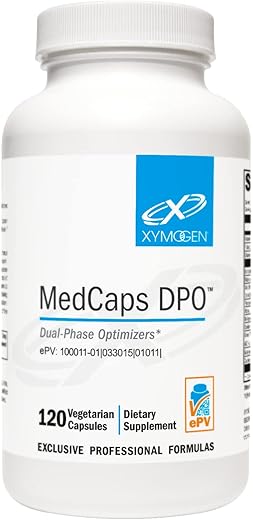 Medcaps DPO – Otimizadores de Fase Dupla para Desintoxicação, Limpeza e Saúde do Fígado – Suporte ao Fígado com Cardo Mariano, Ácido Alfa Lipóico e Extrato de Alcachofra – 60 cápsulas - XYMOGEN