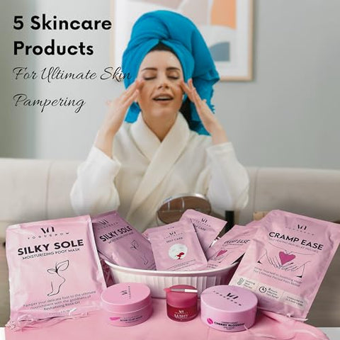 VogueNow - Kit Spa para Mulheres (Conjunto de 22) – Autocuidado Premium com Banho, Sono e Cuidados com a Pele