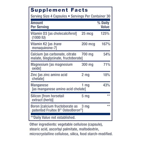 Vitaminas Life Extension Bone Restore com Vitamina K2 – Fortaleça seus ossos com qualidade e eficácia