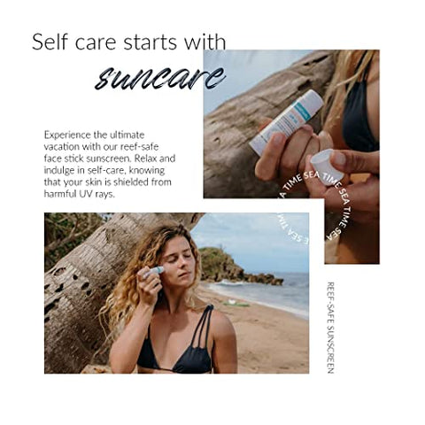Coral Safe - Protetor Solar Mineral Facial em Bastão SPF 50 2 Unidades, Hawaii  Reef Safe