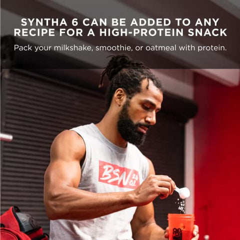 SYNTHA-6 Edge Proteína em Pó, Chocolate com Whey Hidrolisado, Caseína Micelar, Isolado de Leite, Baixo Açúcar, 24g Proteína, Milkshake, 48 Porções - BSN