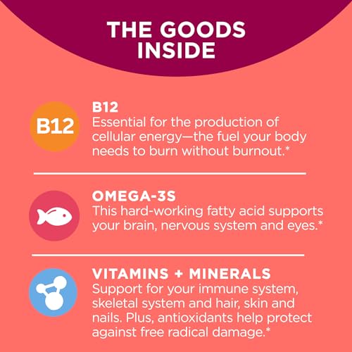 Ultra Softgels Mulheres, Saúde Geral e Suporte Imunológico, Ômega-3, Ferro – 60 cápsulas - OLLY
