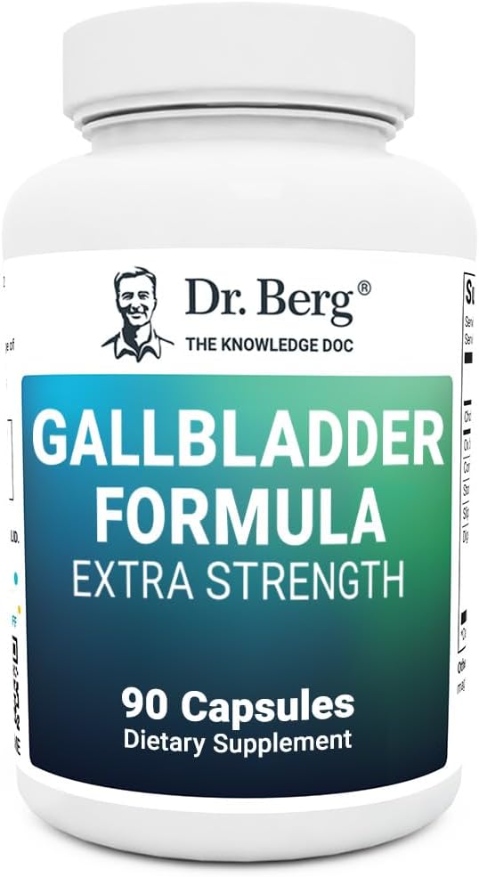 Dr. Berg Nutritionals - Fórmula Extra Forte da Dr. Berg para Vesícula Biliar – Feita com Sais Biliares Purificados