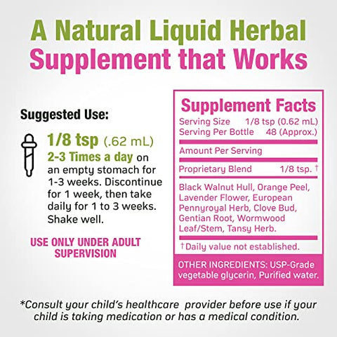 Cedar Bear Naturales - Cedar Bear – Limpeza Intestinal para Crianças, Suplemento Herbal Líquido para Desintoxicação e Limpeza Digestiva com Ervas Naturais, Gotas de Limpeza Intestinal sem Álcool para Crianças, 30 ml