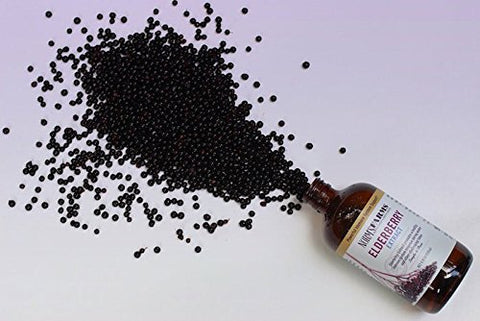 Norm's Farms - Norm’s Farms Xarope de Sabugueiro Preto e Extrato de Sabugueiro Preto – Suporte Natural ao Sistema Imunológico – 2 Recipientes de 240 ml