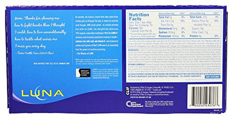 Luna - LUNA BAR – Barras de Lanche sem Glúten – Cupcake de Chocolate – 8g de Proteína – Não-OGM – Lanche Saudável à Base de Plantas – Snacks para Levar (Barras de Lanche de 48g, 30 Unidades)