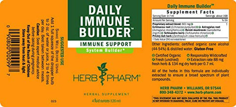 Daily Immune Builder – Defesa do Sistema Imunológico Herbal – 120 ml - Herb Pharm