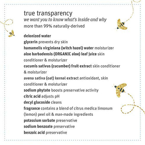 Toalhas Umedecidas Grab Green Baby Witch Hazel, 96 Unidades, Aroma Relaxante de Madeira de Rosa, Baseada em Plantas e Minerais, Biodegradável, Alivia Irritações Comuns da Pele como Assaduras, Sem