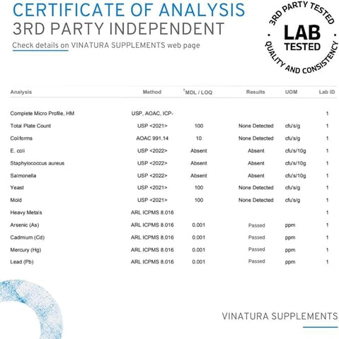VINATURA - Berberina 1500mg com Canela do Ceilão – Fabricado nos EUA | Compre Agora