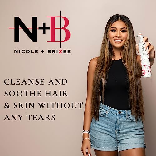 Nicole + Brizee - Nicole Brizee N B Tearless Collection | Fórmula Suave Sem Lágrimas | Seguro para TODAS as Idades | Ingredientes Orgânicos Certificados | Fabricado nos EUA (Shampoo)