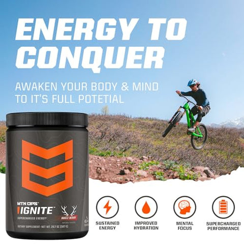 Ignite Pink Lemonade – Energético em Pó Supercharged 45 Porções (Tub) - MTN OPS