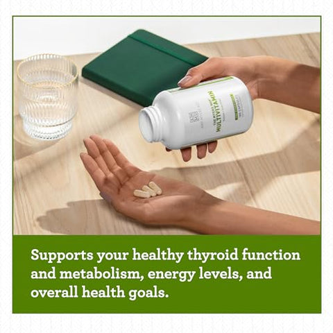 Multivitamínico para Mulheres e Homens, Suporte Imunológico e da Tireoide, Alívio do Estresse – Vitaminas B Ativadas, Zinco, Selênio, Iodo – Rico em Nutrientes e Minerais, Aumente - Amy Myers MD