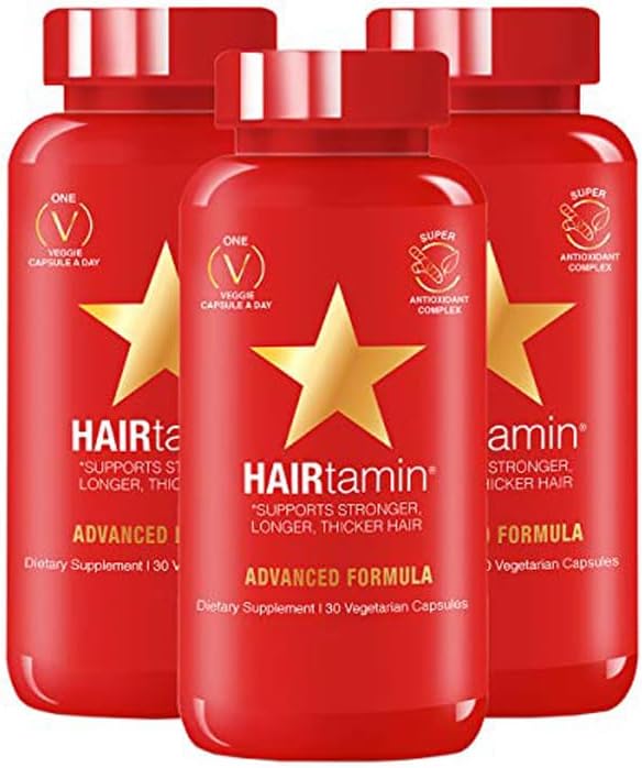 Vitaminas Avançadas para Cabelo Feminino | Fortaleça seus fios | 60 cápsulas - HAIRtamin