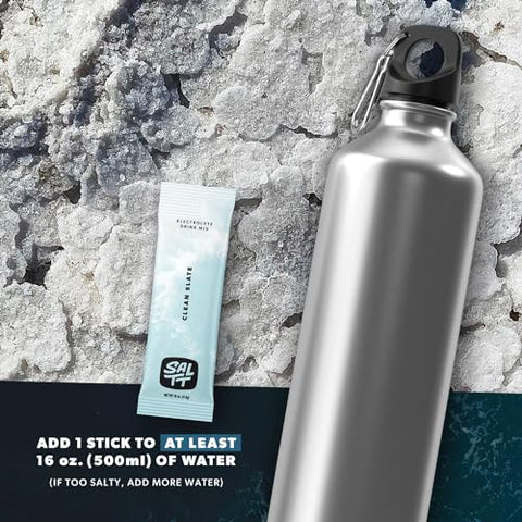 Keto Chow - SALTT Pó de Eletrólitos para Bebida sem Sabor – Clean Slate – 30 Pacotes de Hidratação – Magnésio, Potássio, Sódio, Minerais Traços – Zero Açúcar