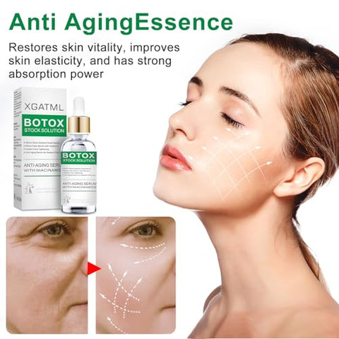 XGATML - Soro Facial Botox, Botox em um Frasco com Vitamina C – 30ml