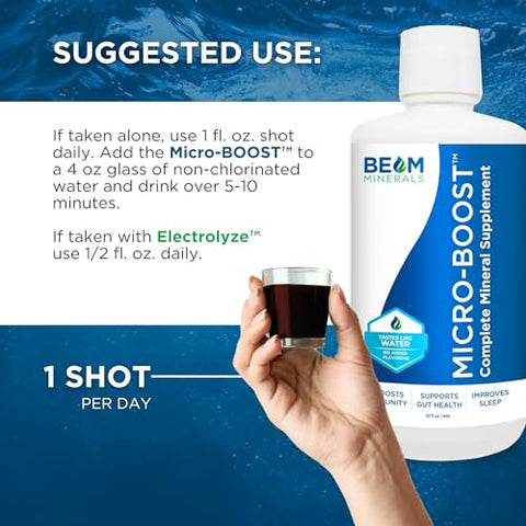 BEAM MINERALS - Micro-Boost: Mistura Mineral de Humato | Suplemento de Multi Minerais à Base de Plantas