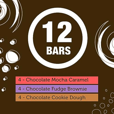 Barras de Proteína Vegana, Sem Açúcar Adicionado, Baixa Caloria, Sem Glúten, Lanches Saudáveis Livres de Laticínios com Biotina, Vitaminas e 15g de Proteína Vegetal em Barra Substituta de Refeição - NaturGeeks