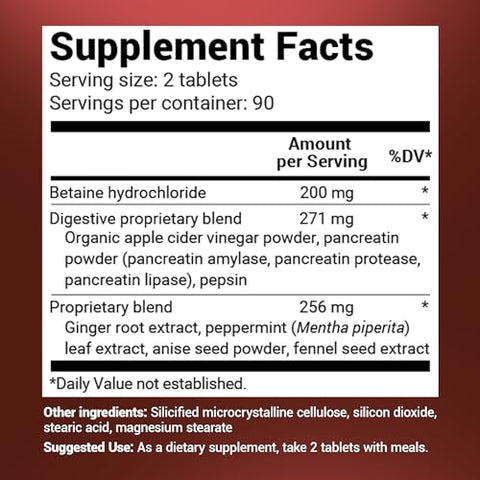 Dr. Berg Nutritionals - Dr. Berg Enzimas Digestivas Avançadas com Vinagre de Maçã – Ingredientes para Saúde Digestiva como Betaina Hidroclorídrica (HCI) e Raiz de Gengibre