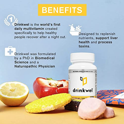 drinkwel - Drinkwel para Ressacas, Suporte ao Fígado – Potencialize sua recuperação!