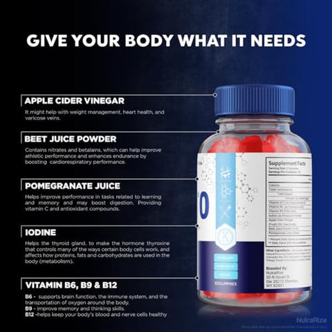 NutraRize - (5 Pacotes) Gomas Health Smart – Gomas Health Smart Keto ACV, Gomas Health Smart Keto para Perda de Peso Avançada, Goma Keto ACV, Suplemento de Força Máxima, HealthSmart